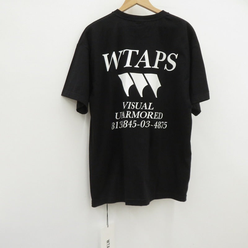 W)TAPS | ダブルタップス :///: / SS / COTTON 半袖Ｔシャツ 261ATDT-STM04S ブラック サイズ：2【瀬戸大橋店】