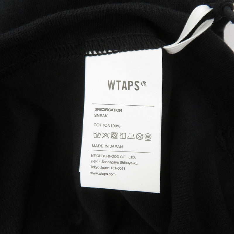 W)TAPS | ダブルタップス :///: / SS / COTTON 半袖Ｔシャツ 261ATDT-STM04S ブラック サイズ：2【瀬戸大橋店】
