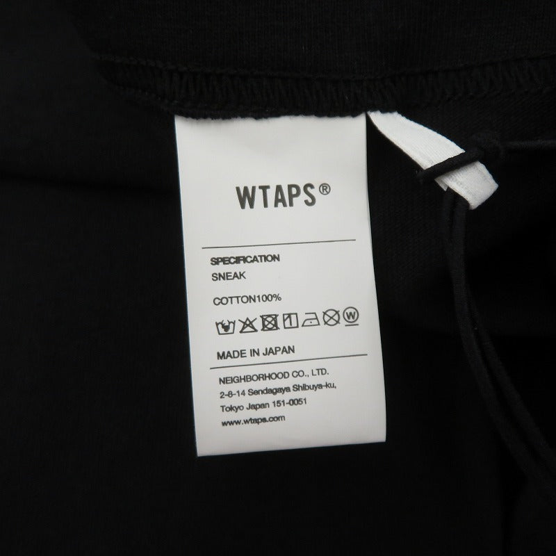 W)TAPS | ダブルタップス :///: / SS / COTTON 26ss 半袖Ｔシャツ 261ATDT-STM04S ブラック サイズ：3【瀬戸大橋店】