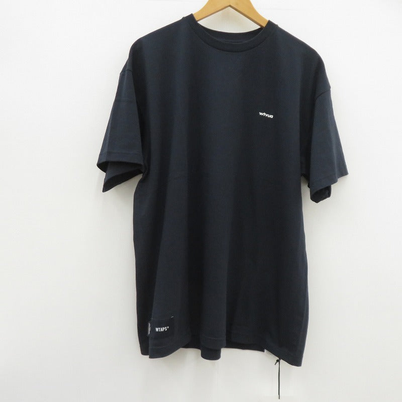 W)TAPS | ダブルタップス WTVUA / SS / COTTON 26SS 半袖Ｔシャツ 261ATDT-STM05S ネイビー サイズ：3【瀬戸大橋店】