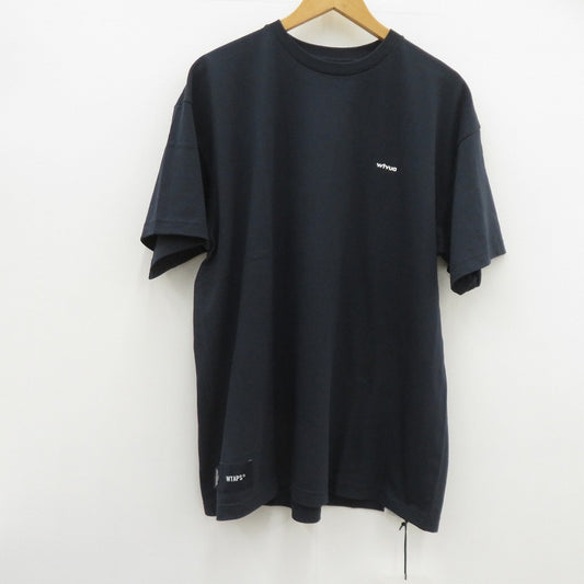 W)TAPS | ダブルタップス WTVUA / SS / COTTON 26SS 半袖Ｔシャツ 261ATDT-STM05S ネイビー サイズ：3【瀬戸大橋店】
