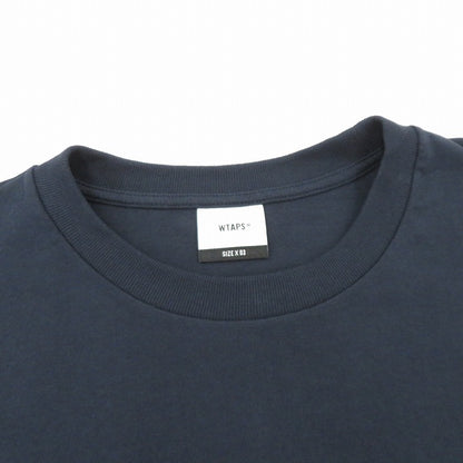 W)TAPS | ダブルタップス WTVUA / SS / COTTON 26SS 半袖Ｔシャツ 261ATDT-STM05S ネイビー サイズ：3【瀬戸大橋店】