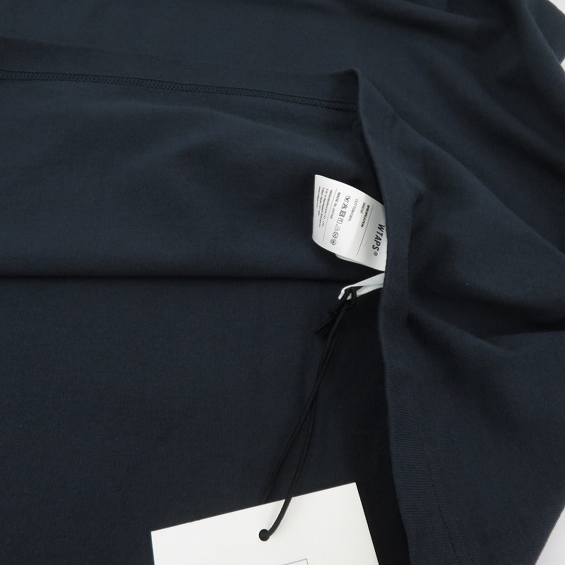 W)TAPS | ダブルタップス WTVUA / SS / COTTON 26SS 半袖Ｔシャツ 261ATDT-STM05S ネイビー サイズ：3【瀬戸大橋店】