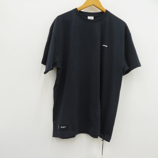 W)TAPS | ダブルタップス WTVUA / SS / COTTON 26SS 半袖Ｔシャツ 261ATDT-STM05S ネイビー サイズ：3【瀬戸大橋店】