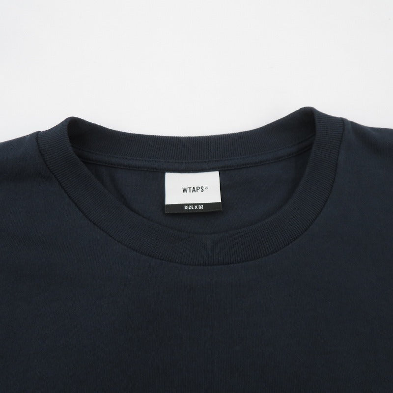 W)TAPS | ダブルタップス WTVUA / SS / COTTON 26SS 半袖Ｔシャツ 261ATDT-STM05S ネイビー サイズ：3【瀬戸大橋店】