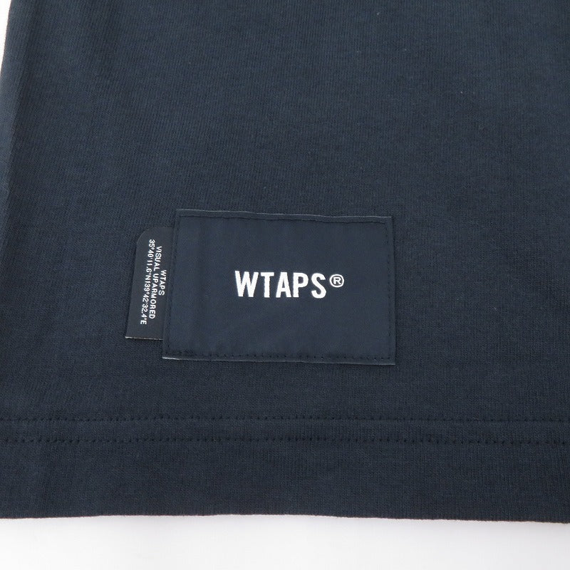 W)TAPS | ダブルタップス WTVUA / SS / COTTON 26SS 半袖Ｔシャツ 261ATDT-STM05S ネイビー サイズ：3【瀬戸大橋店】