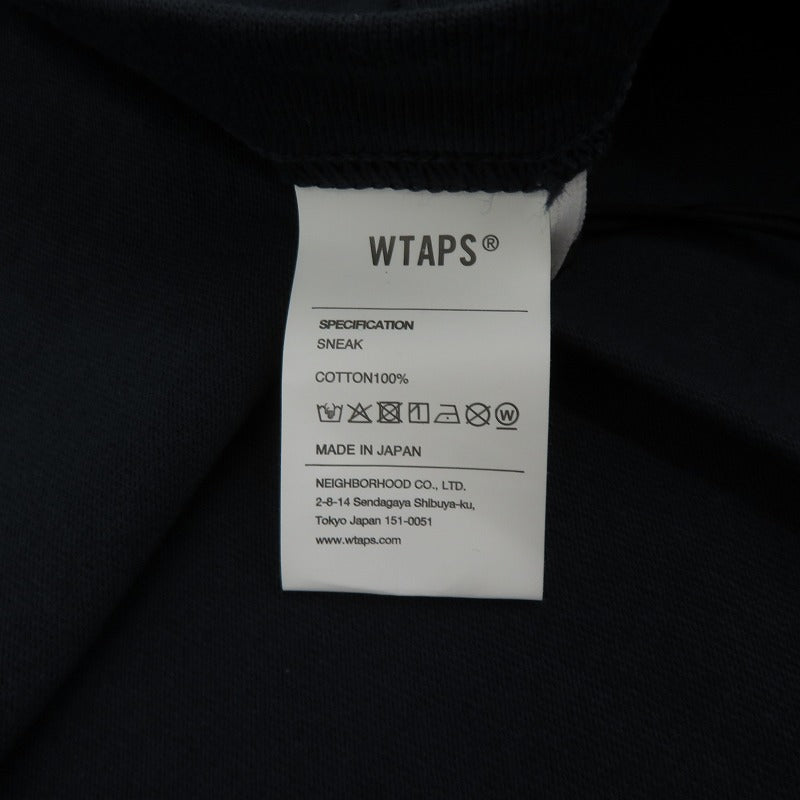 W)TAPS | ダブルタップス WTVUA / SS / COTTON 26SS 半袖Ｔシャツ 261ATDT-STM05S ネイビー サイズ：3【瀬戸大橋店】