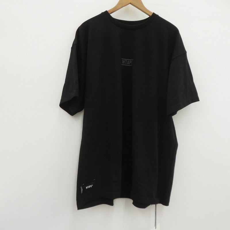 W)TAPS | ダブルタップス BRACKETS / SS / COTTON 26ss 半袖Ｔシャツ 261ATDT-STM09S ブラック サイズ：3【瀬戸大橋店】