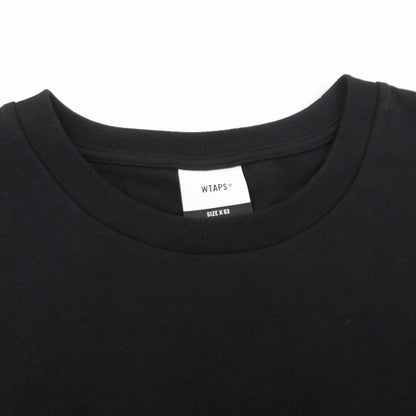 W)TAPS | ダブルタップス BRACKETS / SS / COTTON 26ss 半袖Ｔシャツ 261ATDT-STM09S ブラック サイズ：3【瀬戸大橋店】