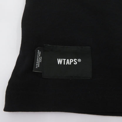 W)TAPS | ダブルタップス BRACKETS / SS / COTTON 26ss 半袖Ｔシャツ 261ATDT-STM09S ブラック サイズ：3【瀬戸大橋店】