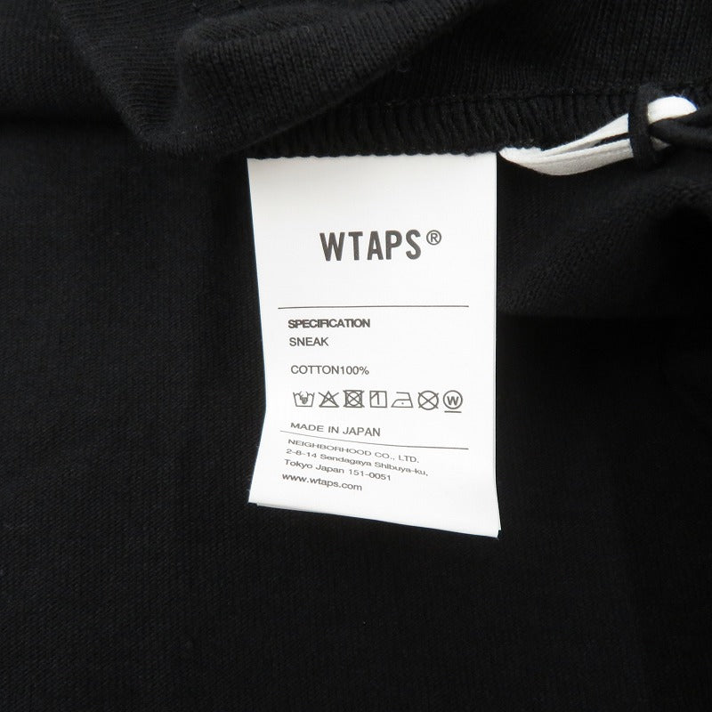 W)TAPS | ダブルタップス BRACKETS / SS / COTTON 26ss 半袖Ｔシャツ 261ATDT-STM09S ブラック サイズ：3【瀬戸大橋店】