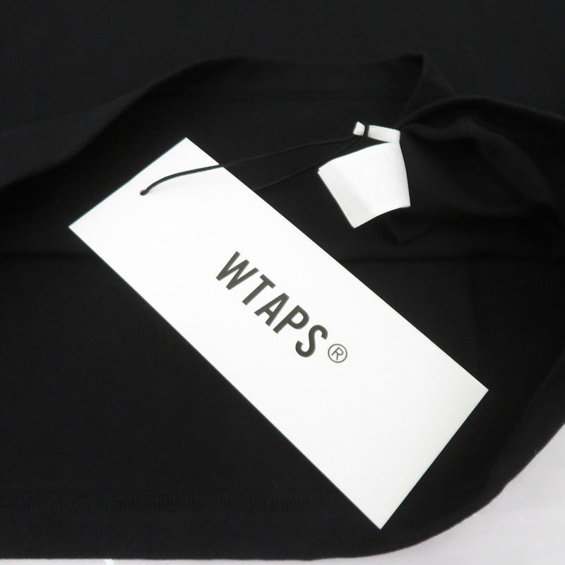 W)TAPS | ダブルタップス BRACKETS / SS / COTTON 26ss 半袖Ｔシャツ 261ATDT-STM09S ブラック サイズ：3【瀬戸大橋店】