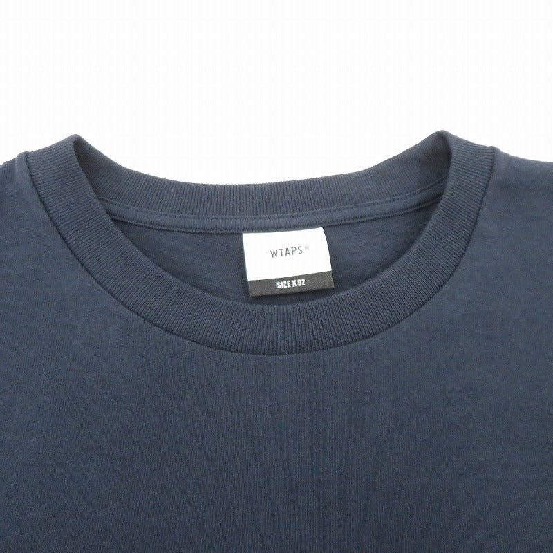 W)TAPS | ダブルタップス WTVUA / SS / COTTON 26SS 半袖Ｔシャツ 261ATDT-STM05S ネイビー サイズ：2【瀬戸大橋店】