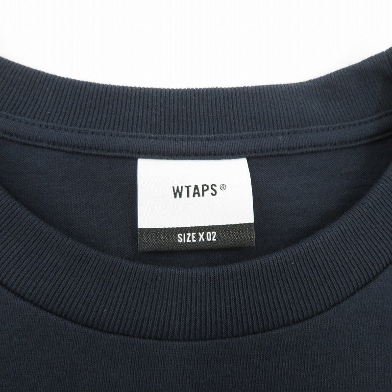 W)TAPS | ダブルタップス WTVUA / SS / COTTON 26SS 半袖Ｔシャツ 261ATDT-STM05S ネイビー サイズ：2【瀬戸大橋店】