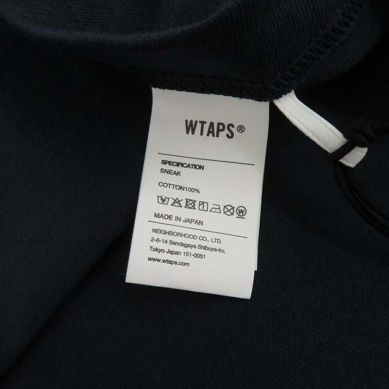 W)TAPS | ダブルタップス WTVUA / SS / COTTON 26SS 半袖Ｔシャツ 261ATDT-STM05S ネイビー サイズ：2【瀬戸大橋店】