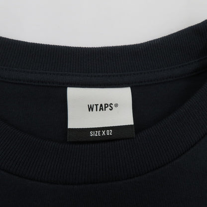 W)TAPS | ダブルタップス WTVUA / SS / COTTON 半袖Ｔシャツ 261ATDT-STM05S ネイビー サイズ：2【瀬戸大橋店】