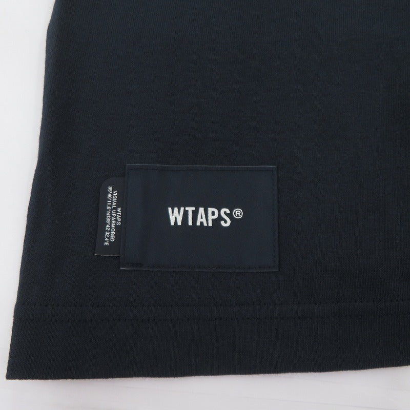W)TAPS | ダブルタップス WTVUA / SS / COTTON 半袖Ｔシャツ 261ATDT-STM05S ネイビー サイズ：2【瀬戸大橋店】