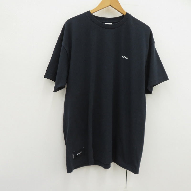 W)TAPS | ダブルタップス WTVUA / SS / COTTON 半袖Ｔシャツ 261ATDT-STM05S ネイビー サイズ：2【瀬戸大橋店】