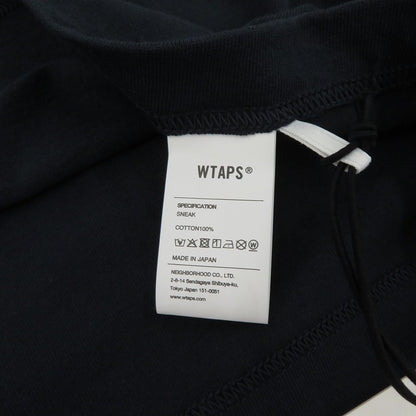 W)TAPS | ダブルタップス WTVUA / SS / COTTON 半袖Ｔシャツ 261ATDT-STM05S ネイビー サイズ：2【瀬戸大橋店】