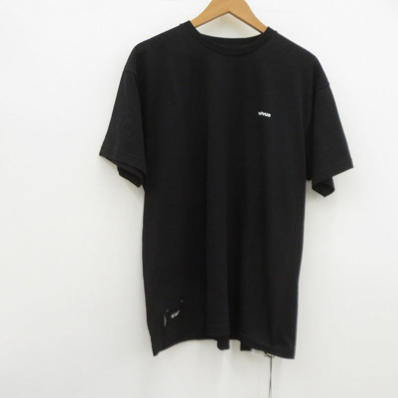 W)TAPS | ダブルタップス WTVUA / SS / COTTON 半袖Ｔシャツ 261ATDT-STM05S ブラック サイズ：2【瀬戸大橋店】