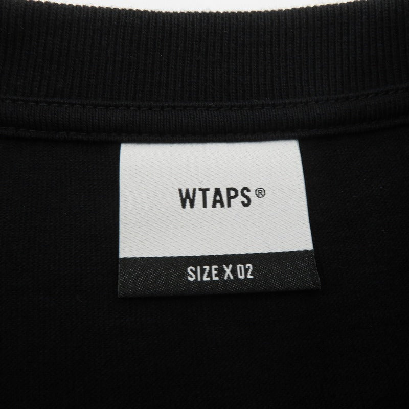 W)TAPS | ダブルタップス WTVUA / SS / COTTON 半袖Ｔシャツ 261ATDT-STM05S ブラック サイズ：2【瀬戸大橋店】