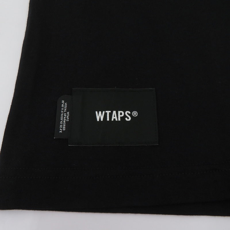 W)TAPS | ダブルタップス WTVUA / SS / COTTON 半袖Ｔシャツ 261ATDT-STM05S ブラック サイズ：2【瀬戸大橋店】