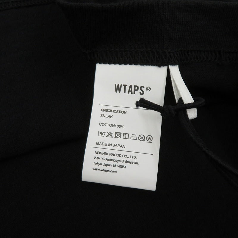 W)TAPS | ダブルタップス WTVUA / SS / COTTON 半袖Ｔシャツ 261ATDT-STM05S ブラック サイズ：2【瀬戸大橋店】