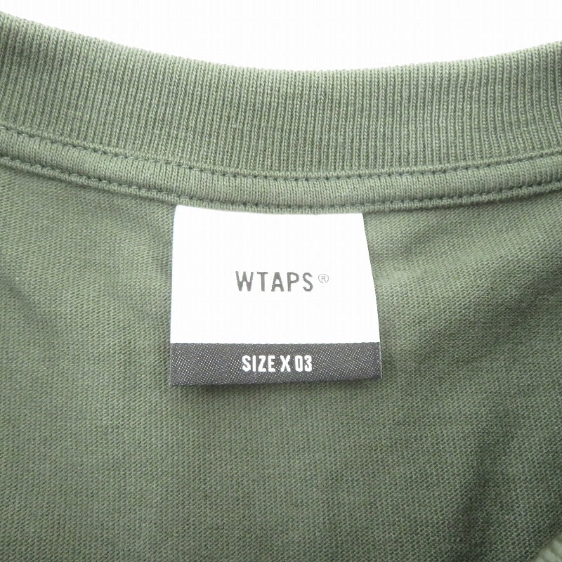 W)TAPS | ダブルタップス :///: / SS / COTTON 26ss 半袖Ｔシャツ 261ATDT-STM04S オリーブ サイズ：3【瀬戸大橋店】