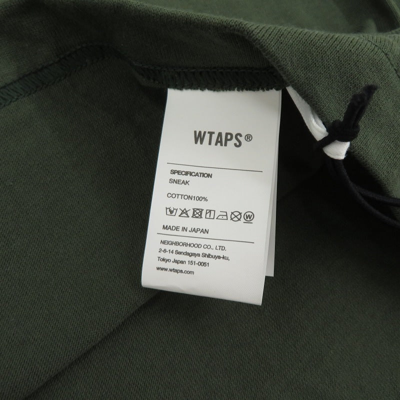 W)TAPS | ダブルタップス :///: / SS / COTTON 26ss 半袖Ｔシャツ 261ATDT-STM04S オリーブ サイズ：3【瀬戸大橋店】