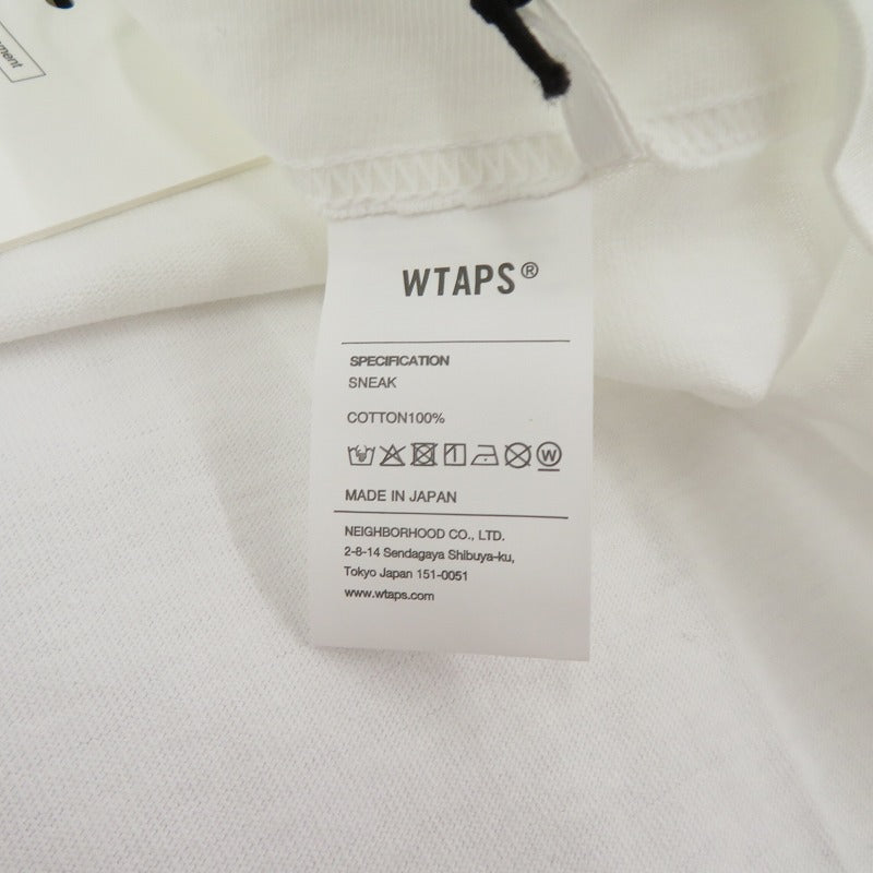 W)TAPS | ダブルタップス WTVUA / SS / COTTON 26SS 半袖Ｔシャツ 261ATDT-STM05S ホワイト サイズ：2【瀬戸大橋店】