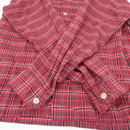 dan river 60'S 長袖シャツ レッド サイズ：M【瀬戸大橋店】