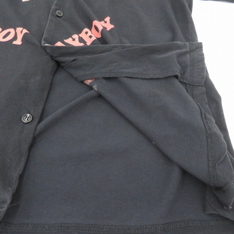 HYSTERIC GLAMOUR | ヒステリックグラマー NINA MIX シャツ 半袖シャツ 12201CH01 ブラック サイズ：M【瀬戸大橋店】
