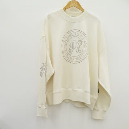 Palm Angels | パームエンジェルス 24SS スウェット PMBA074R24FLE010 ホワイト サイズ：XL【瀬戸大橋店】