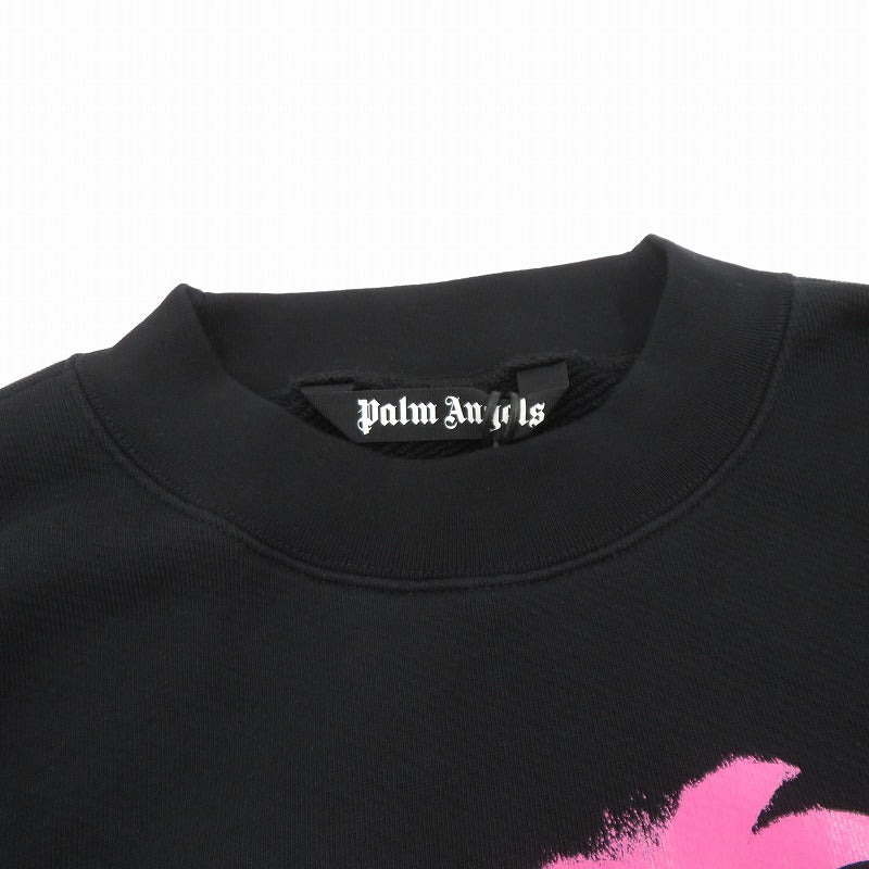 Palm Angels | パームエンジェルス 23FW スウェット PMBA026S23FLE002 ブラック サイズ：L【瀬戸大橋店】