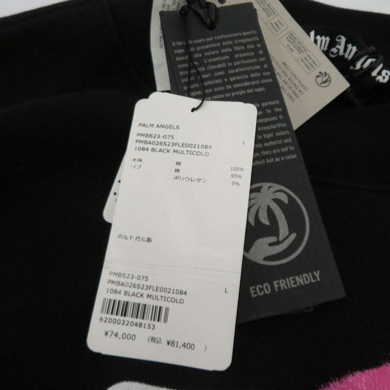 Palm Angels | パームエンジェルス 23FW スウェット PMBA026S23FLE002 ブラック サイズ：L【瀬戸大橋店】