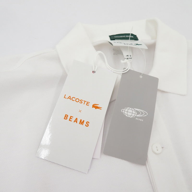 LACOSTE | ラコステ × BEAMS ヘビーカノコ ポロシャツ 11-02-0598-462 ホワイト サイズ：2【瀬戸大橋店】