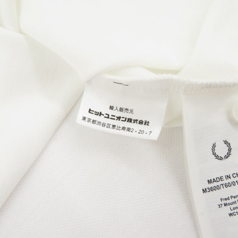 FRED PERRY | フレッドペリー ポロシャツ M3600 ホワイト サイズ：XL【瀬戸大橋店】
