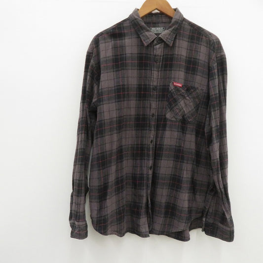 HYSTERIC GLAMOUR | ヒステリックグラマー SONIC YOUTH/100% DIRTY ビエラチェックシャツ 長袖シャツ 02233AH09 グレー サイズ：XL【瀬戸大橋店】