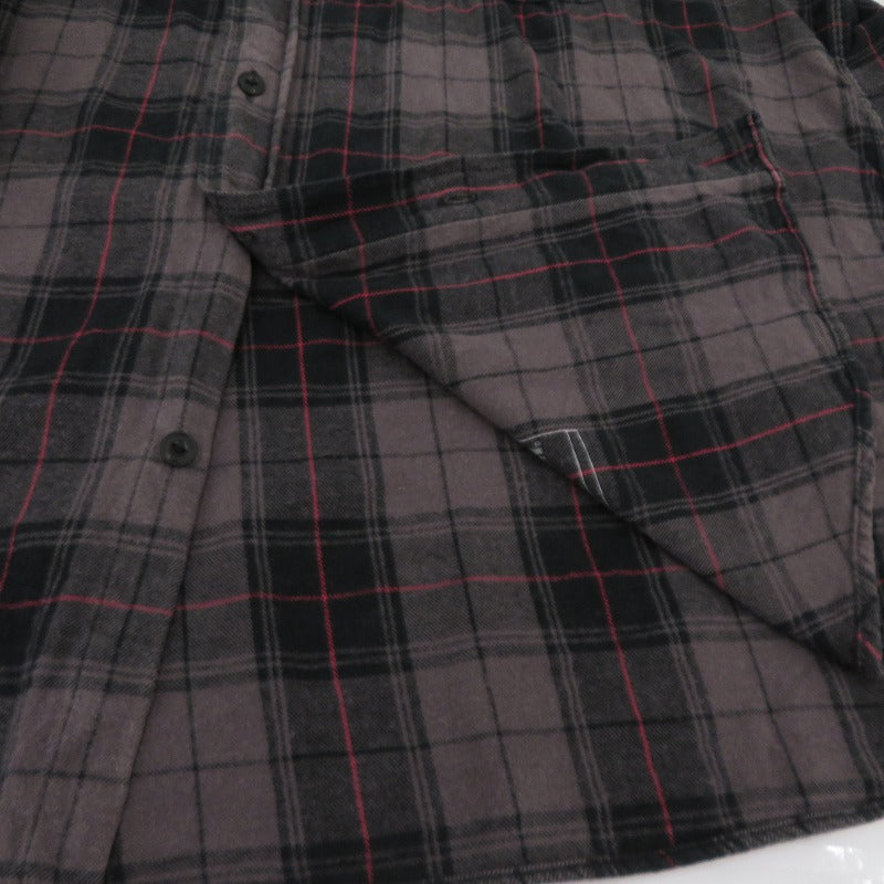 HYSTERIC GLAMOUR | ヒステリックグラマー SONIC YOUTH/100% DIRTY ビエラチェックシャツ 長袖シャツ 02233AH09 グレー サイズ：XL【瀬戸大橋店】