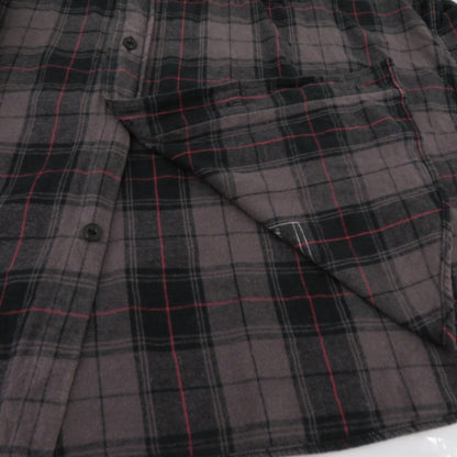 HYSTERIC GLAMOUR | ヒステリックグラマー SONIC YOUTH/100% DIRTY ビエラチェックシャツ 長袖シャツ 02233AH09 グレー サイズ：XL【瀬戸大橋店】
