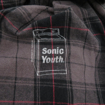 HYSTERIC GLAMOUR | ヒステリックグラマー SONIC YOUTH/100% DIRTY ビエラチェックシャツ 長袖シャツ 02233AH09 グレー サイズ：XL【瀬戸大橋店】