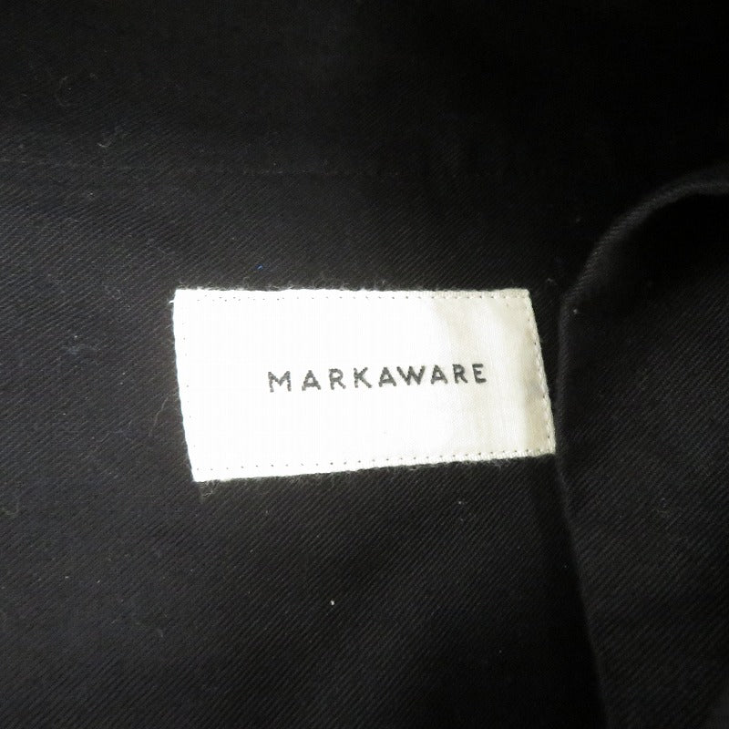 markaware | マーカウェア オーガニックコットン サバイバルクロス クラシック フィット トラウザーズ パンツ A24A-04PT03C ブラック サイズ：1【瀬戸大橋店】