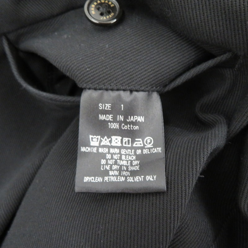 markaware | マーカウェア オーガニックコットン サバイバルクロス クラシック フィット トラウザーズ パンツ A24A-04PT03C ブラック サイズ：1【瀬戸大橋店】