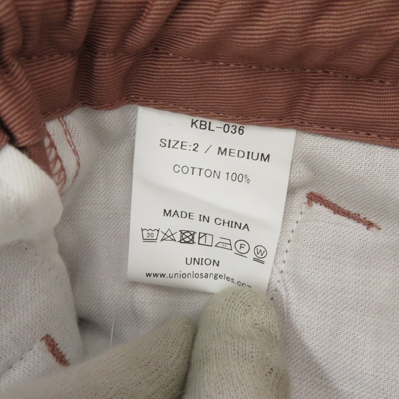 UNION | ユニオン PAIGE PANTS その他ボトムス 23S1001010500931 ピンク サイズ：M【瀬戸大橋店】