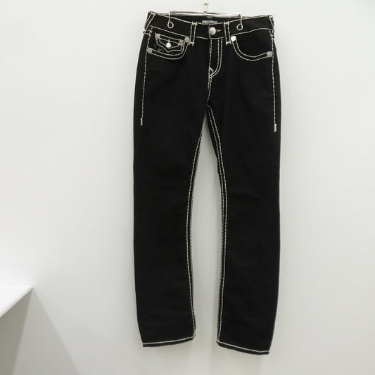 TRUE RELIGION | トゥルーレリジョン RICKY SUPER T STRAIGHT JEAN デニムパンツ 105820 ブラック サイズ：30【瀬戸大橋店】