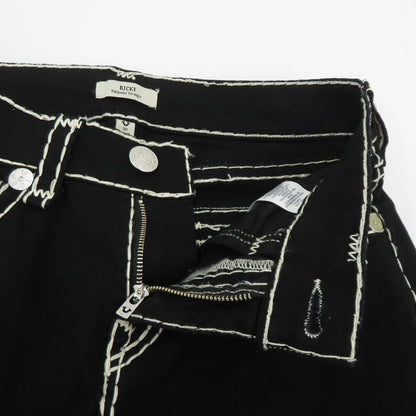 TRUE RELIGION | トゥルーレリジョン RICKY SUPER T STRAIGHT JEAN デニムパンツ 105820 ブラック サイズ：30【瀬戸大橋店】