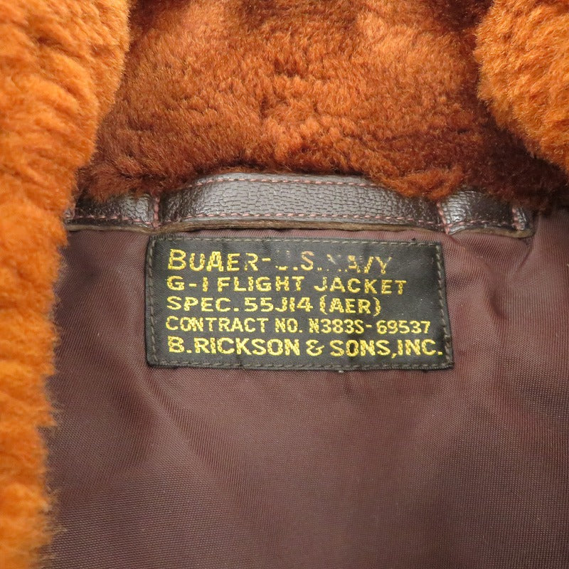 Buzz Rickson's | バズリクソンズ G-1 フライトジャケット ミリタリーコート M83119 ブラウン サイズ：不明【瀬戸大橋店】