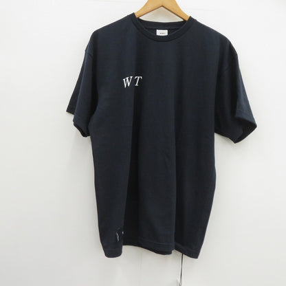 W)TAPS | ダブルタップス SYSTEM/SS/COTTON 半袖Ｔシャツ 261ATDT-STM02S ネイビー サイズ：2【瀬戸大橋店】