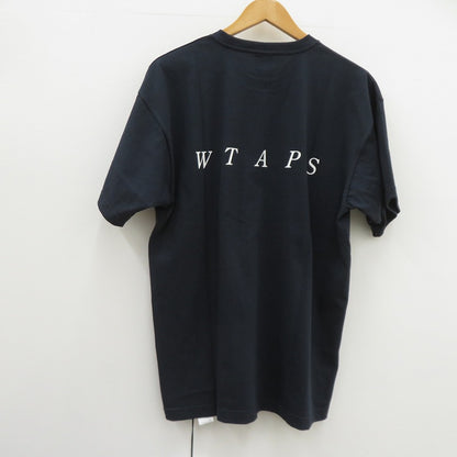 W)TAPS | ダブルタップス SYSTEM/SS/COTTON 半袖Ｔシャツ 261ATDT-STM02S ネイビー サイズ：2【瀬戸大橋店】
