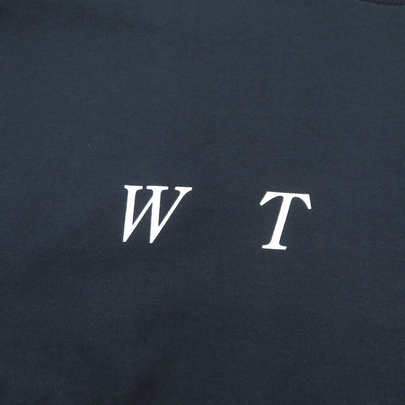 W)TAPS | ダブルタップス SYSTEM/SS/COTTON 半袖Ｔシャツ 261ATDT-STM02S ネイビー サイズ：2【瀬戸大橋店】